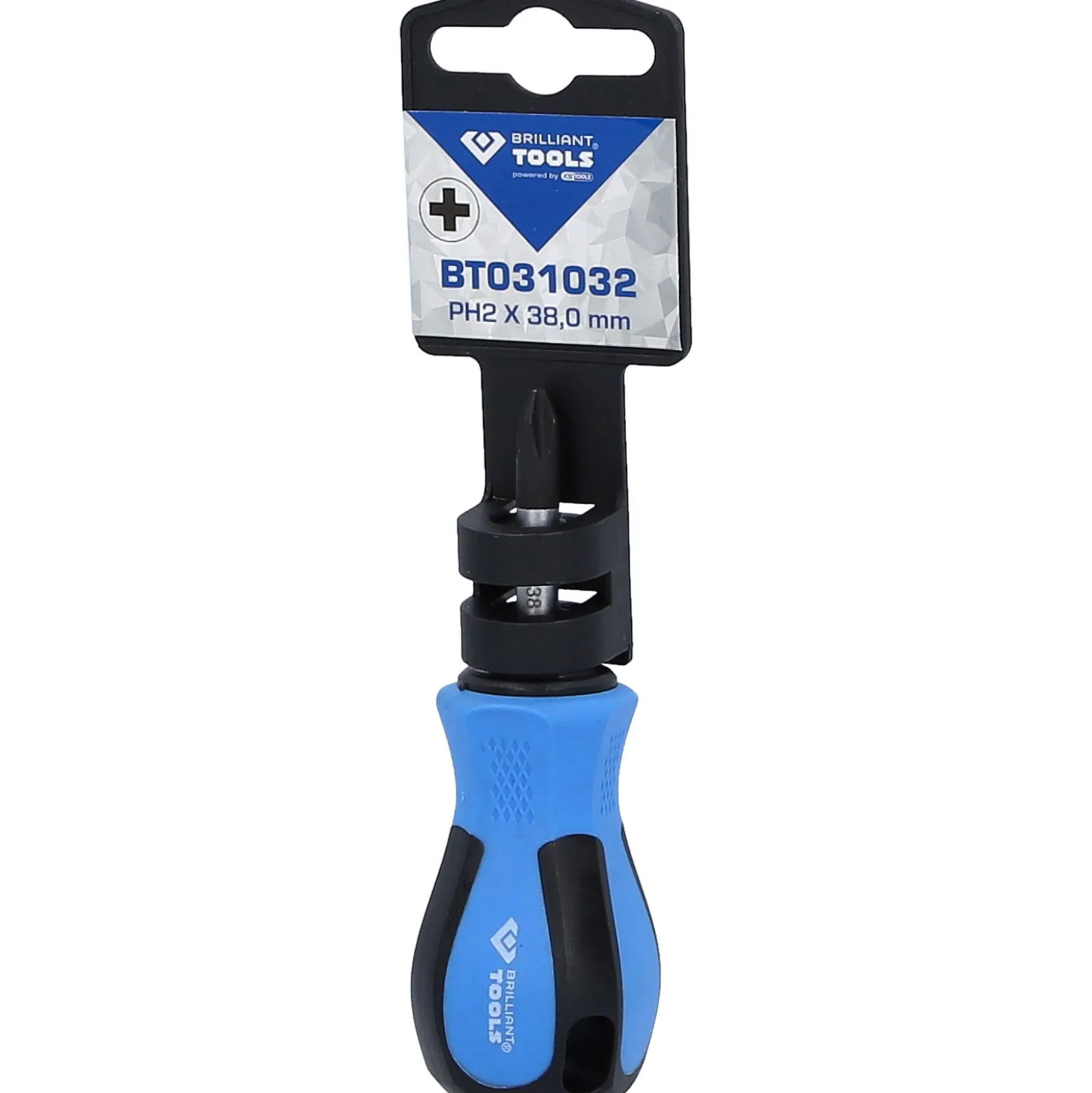 BRILLIANT TOOLS Schraubendreher PH Phillips PH2 x 38 mm kurze Form - BT031032