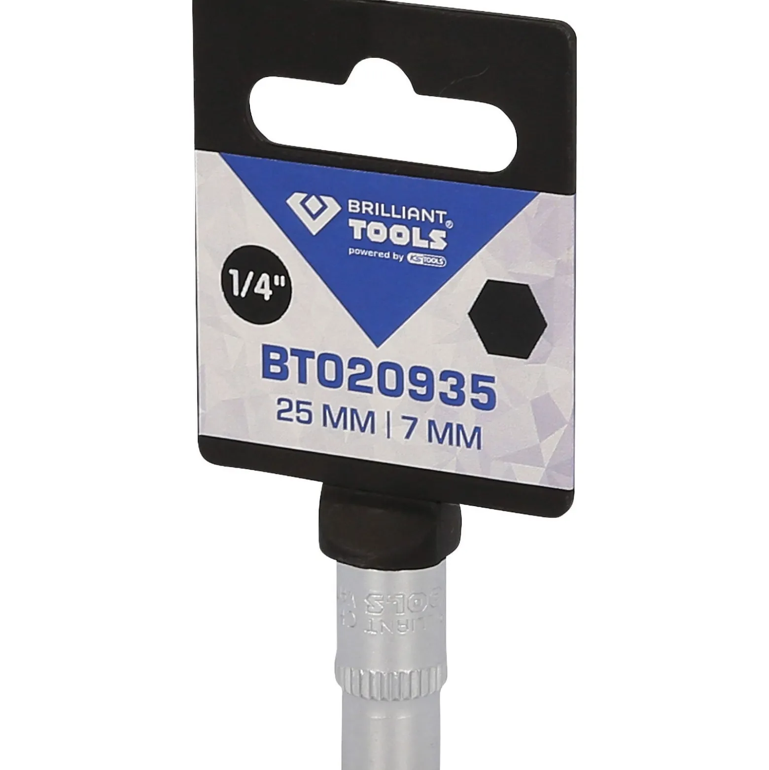 BRILLIANT TOOLS 1/4" Sechskant-Stecknuss 7 mm - BT020935