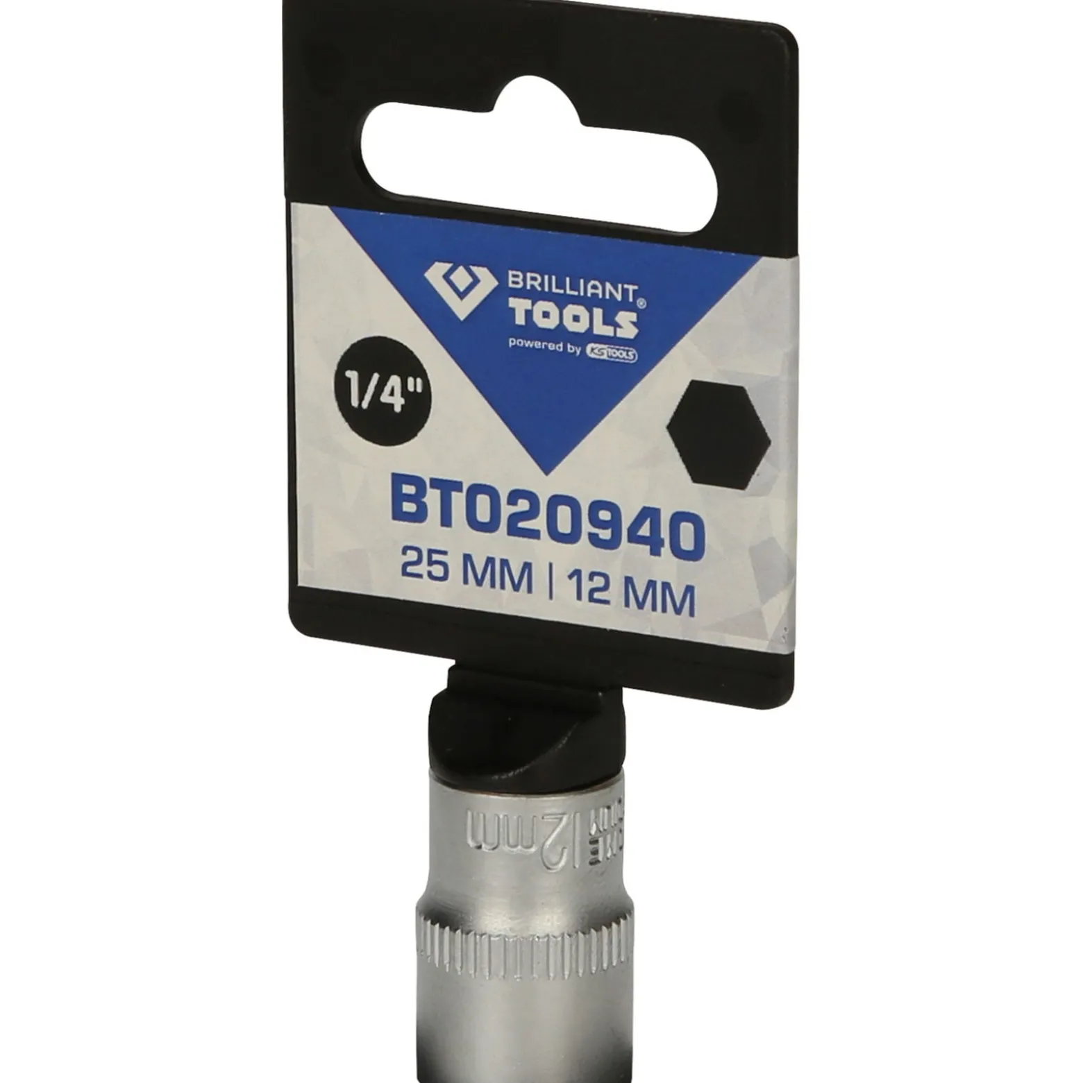 BRILLIANT TOOLS 1/4" Sechskant-Stecknuss 12 mm - BT020940