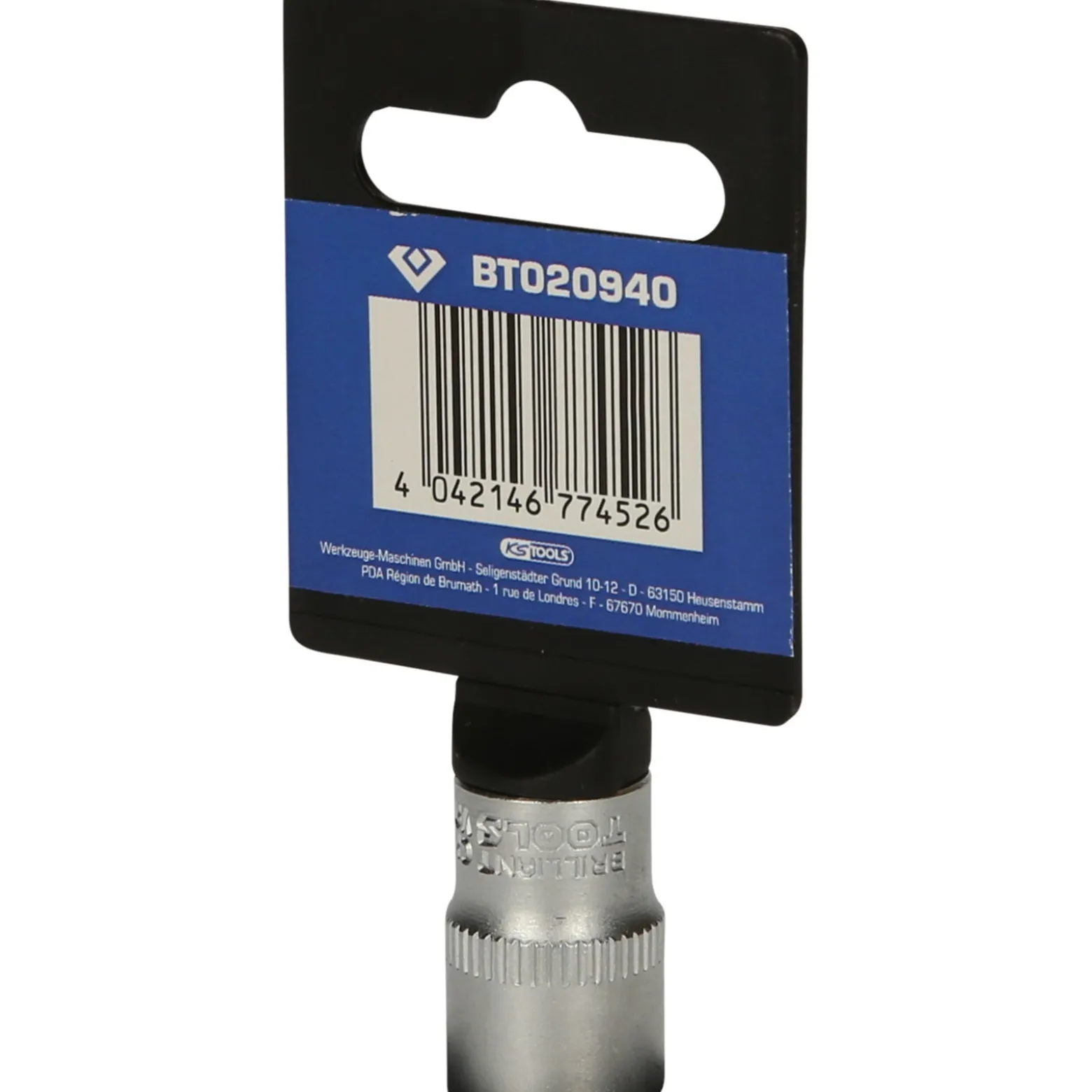 BRILLIANT TOOLS 1/4" Sechskant-Stecknuss 12 mm - BT020940