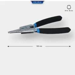 BRILLIANT TOOLS Seegeringzange für Außensicherungsringe gerade 125 mm - BT067005