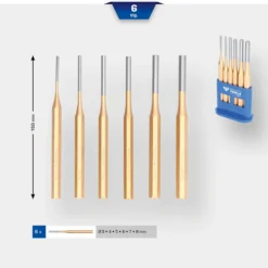 BRILLIANT TOOLS Splintentreiber / Durchtreiber-Satz 6tlg. - BT085070