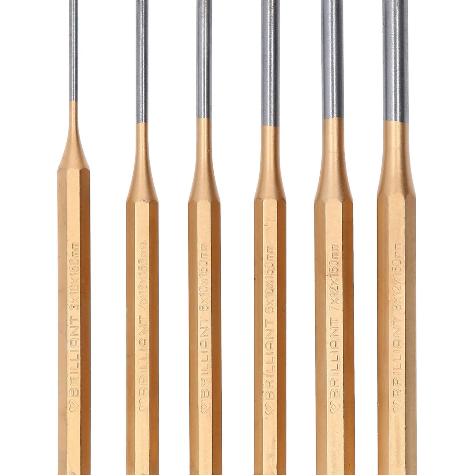 BRILLIANT TOOLS Splintentreiber / Durchtreiber-Satz 6tlg. - BT085070