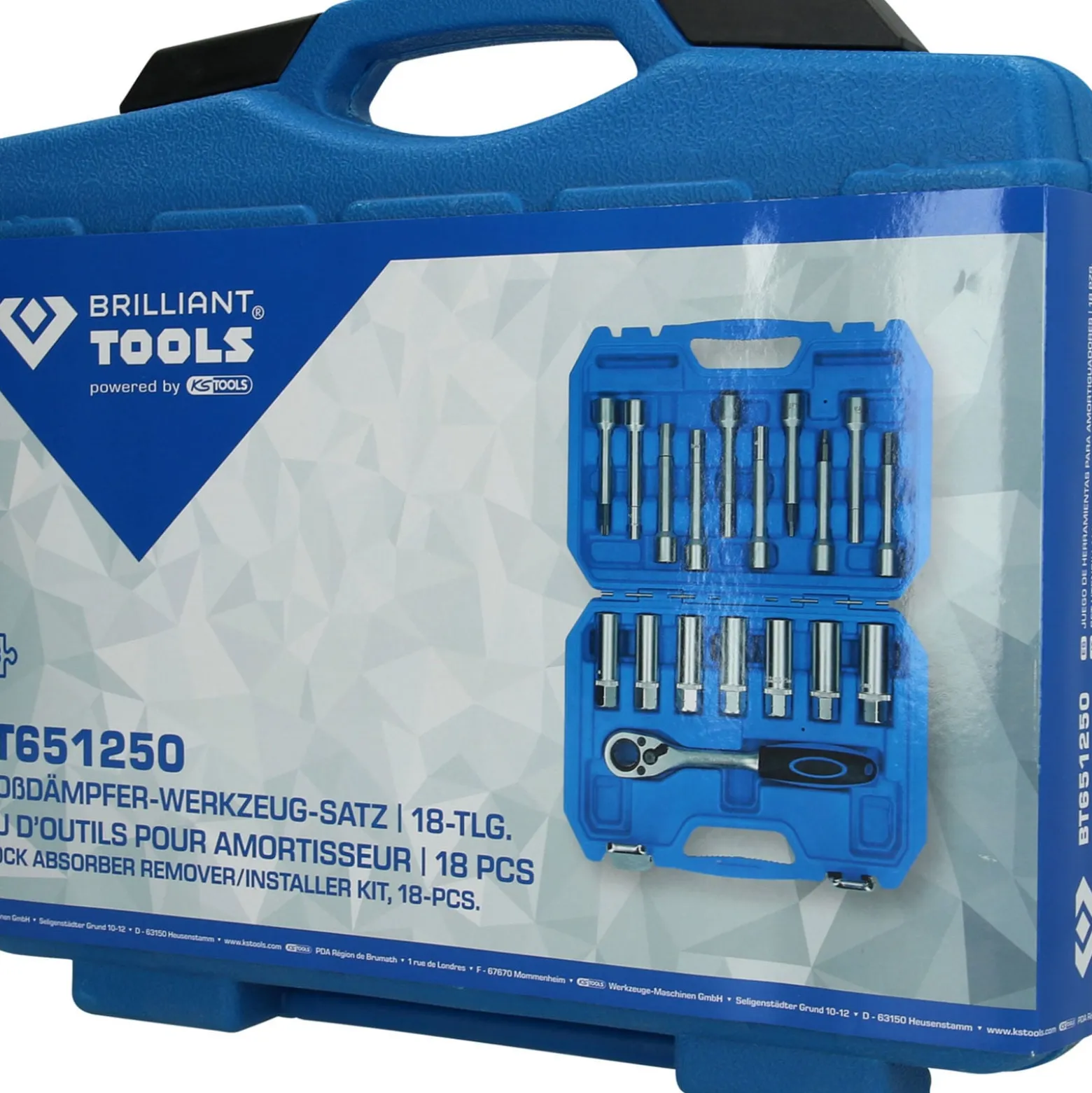 BRILLIANT TOOLS Stoßdämpfer-Werkzeug-Satz 18tlg. - BT651250