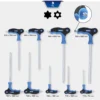 BRILLIANT TOOLS T-Griff-Torx® mit Stirnlochbohrung-Winkelstiftschlüssel-Satz 9tlg. - BT041200