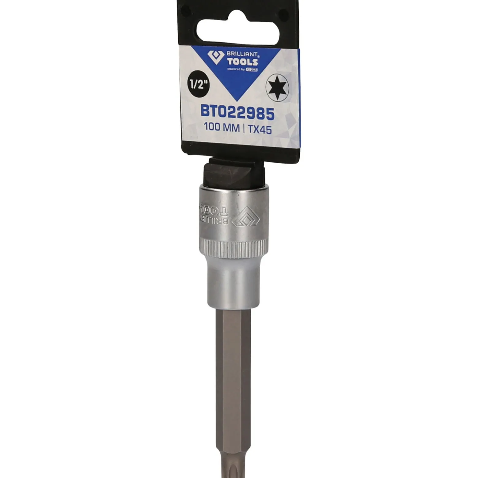 BRILLIANT TOOLS 1/2" Torx-Bit-Stecknuss 100 mm lang T45 - BT022985