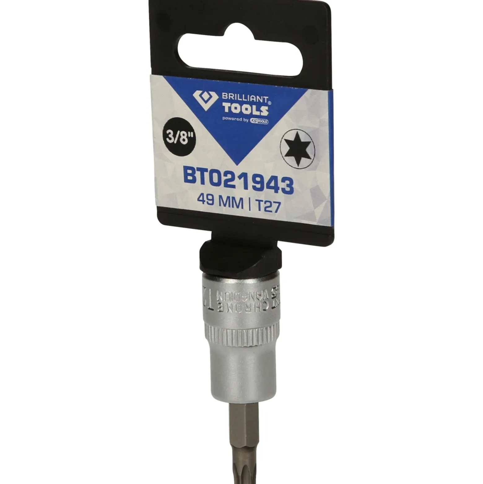 BRILLIANT TOOLS 3/8" Torx-Bit-Stecknuss T27 - BT021943