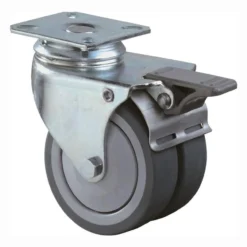 BS Rollen Doppel-Lenkrolle mit Totalfeststeller Ø 50 mm 60 kg - B120.A85.050