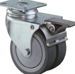 BS Rollen Doppel-Lenkrolle mit Totalfeststeller Ø 50 mm 60 kg - B120.A85.050
