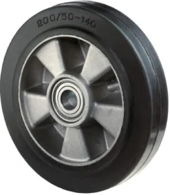 BS Rollen Ersatzrad Elastik-Vollgummi schwarz Kugellager Ø 100 mm 150 kg - B80.100