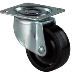 BS Rollen Lenkrolle mit Anschraubplatte Kunststoff schwarz Gleitlager 30 mm 20 kg - F25.030