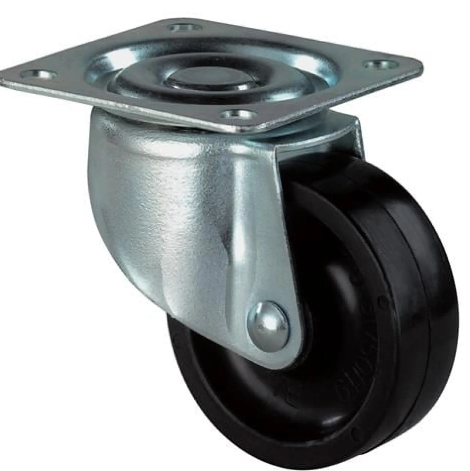 BS Rollen Lenkrolle mit Anschraubplatte Kunststoff schwarz Gleitlager 30 mm 20 kg - F25.030