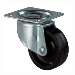 BS Rollen Lenkrolle mit Anschraubplatte Kunststoff schwarz Gleitlager 30 mm 20 kg - F25.030