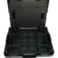 BS Systems L-Boxx 102 schwarz inkl. Kleinteileeinsatz 12 Fächer
