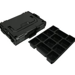BS Systems L-Boxx 102 schwarz inkl. Kleinteileeinsatz 12 Fächer
