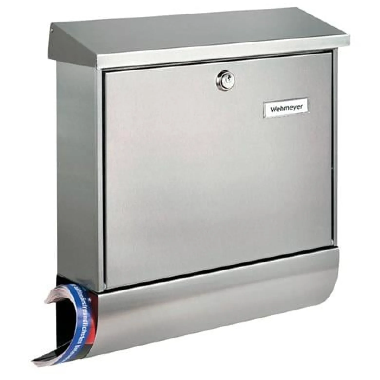 BURG-WÄCHTER Briefkasten Amrum-Set 38670 Ni H.420mm B.377mm T.115mm VA DIN C4 - 38670 NI