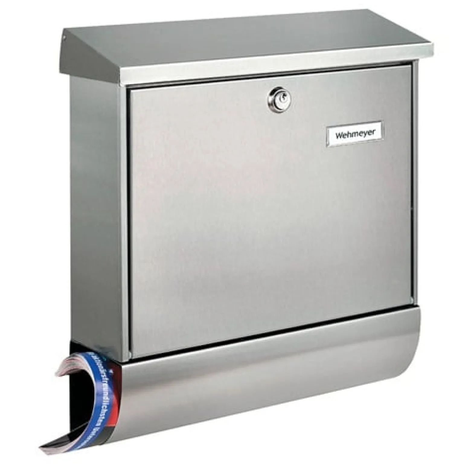 BURG-WÄCHTER Briefkasten Amrum-Set 38670 Ni H.420mm B.377mm T.115mm VA DIN C4 - 38670 NI