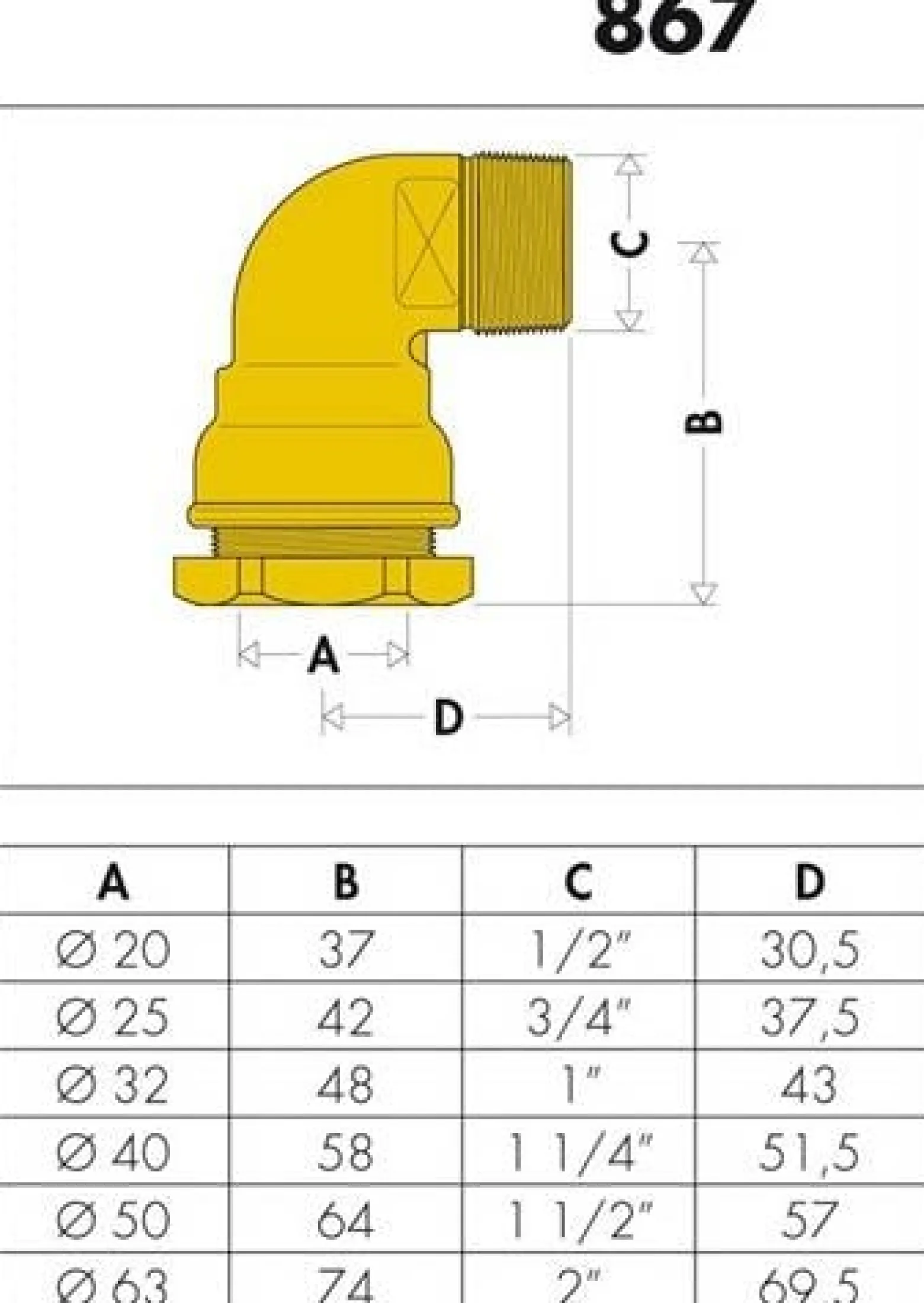 CA Winkel-Anschlussverschraubung AG 25 mm x 3/4Zoll AG für PE-Kunststoffrohr