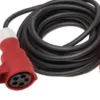 CEE-Verlängerung 32 A 400 V 10m H07RN-F 5x6mm² schwarz IP44 WEINGÄRTNER