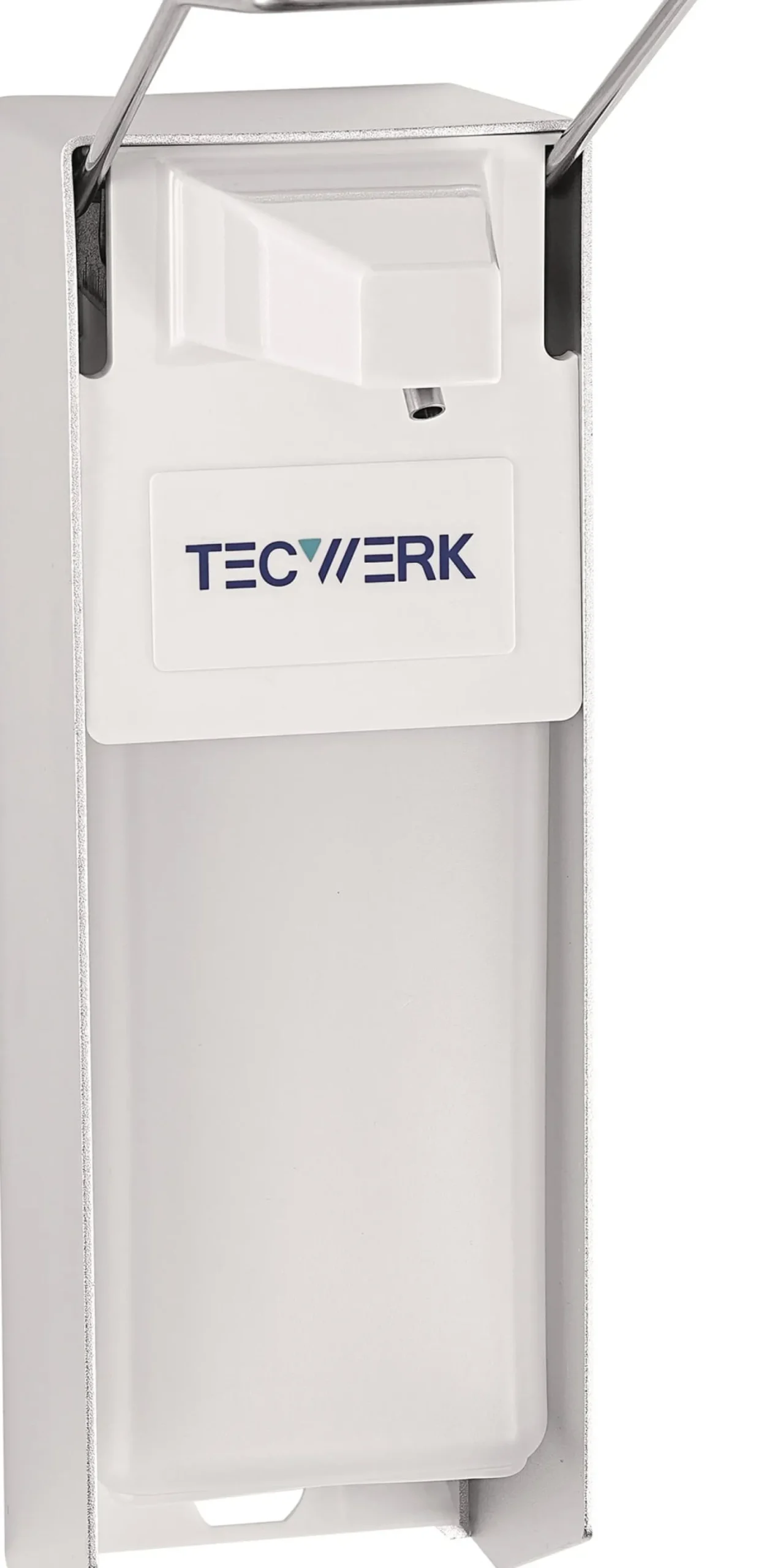 Desinfektions- u.Spender H165xB95xT290ca.mm ABS m.Hebel weiß 1l TECWERK