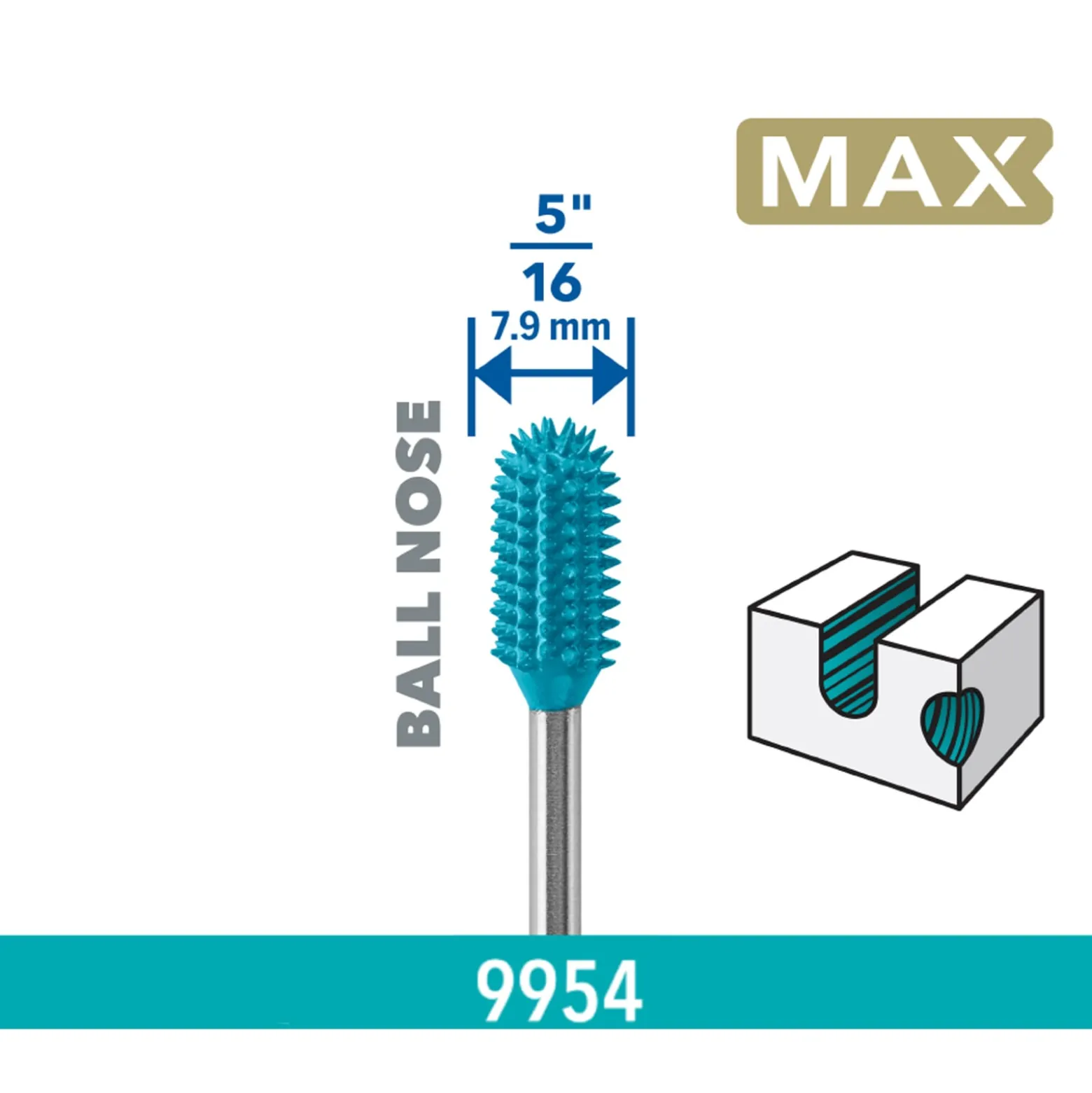 DREMEL® MAX Power Carving Fräser kugelförmig - 26159954DM