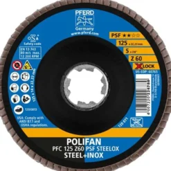 Fächerscheibe X-LOCK PSF Z STEELOX D.125mm K.60 kon.INOX ZK Z PFERD