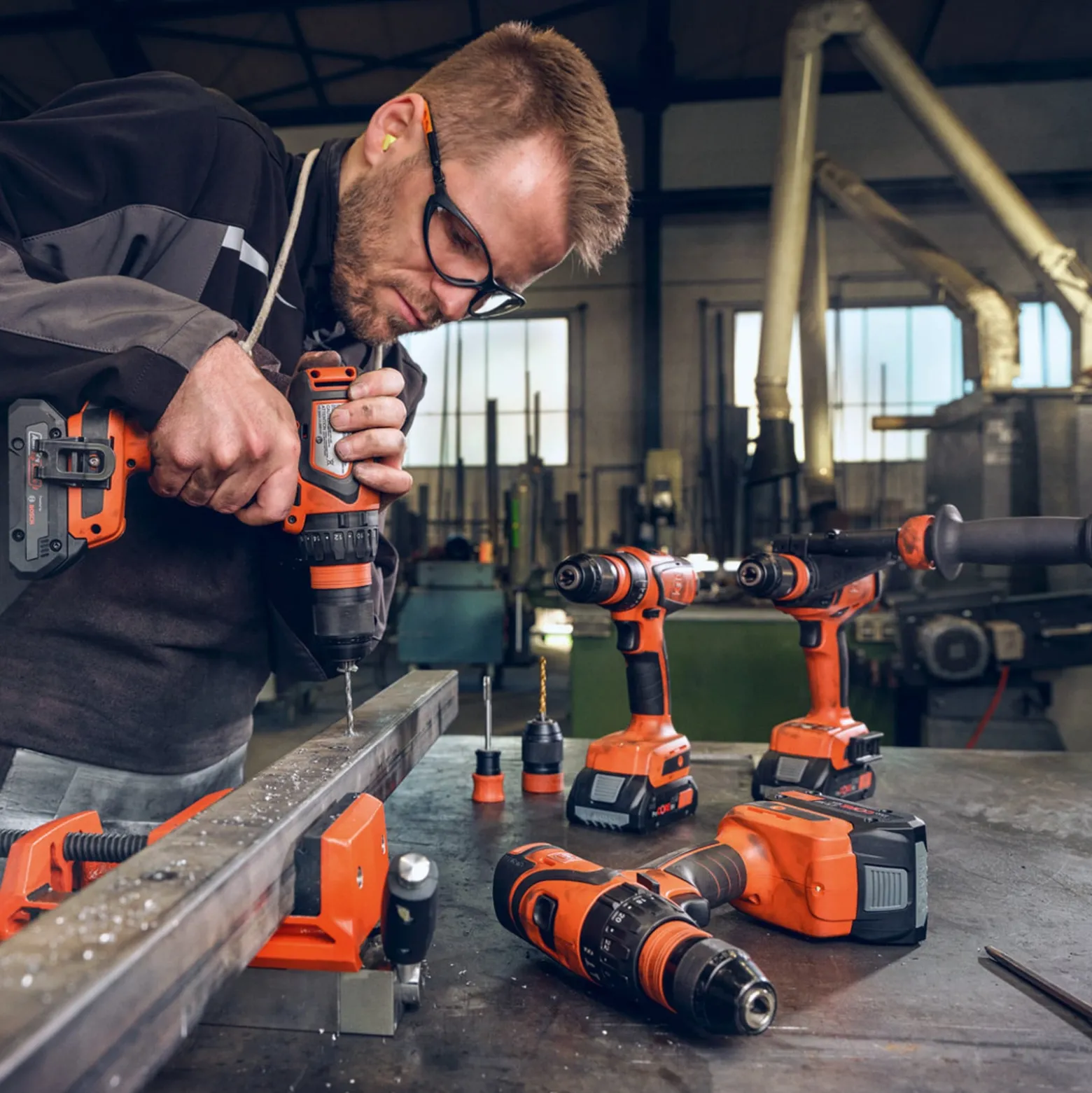 Fein Vorteils-Combo Akku: Akku MULTIMASTER AMM 500 & Akku-Bohrschrauber ASCM 18 QSW AS in L-Boxx - 99100000838