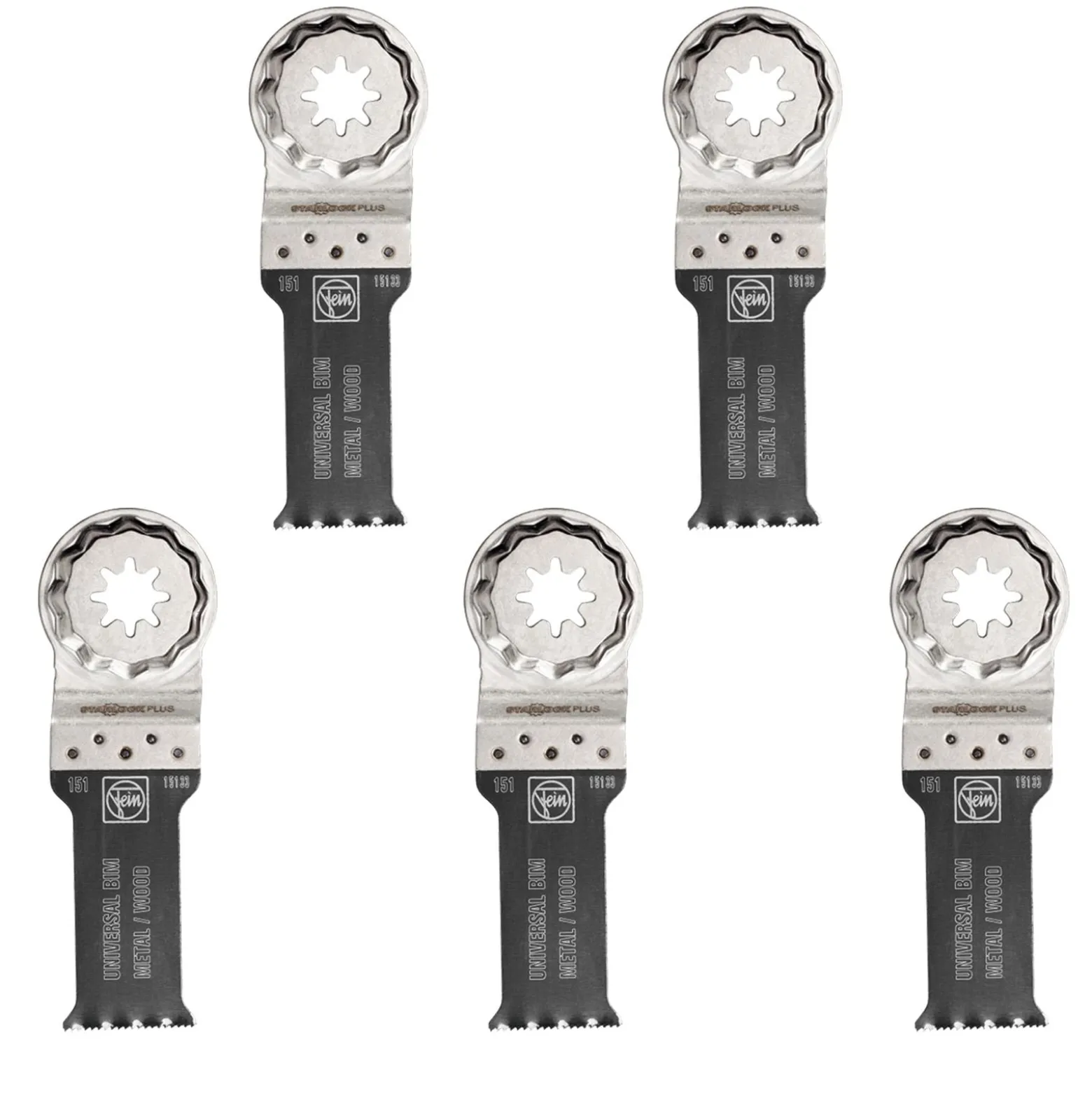Fein 5x E-Cut Universal Sägeblatt StarlockPlus 28 mm - 63502151230
