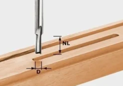 Festool Nutfräser HW Schaft 8 mm HW S8 D3/6 - 490952