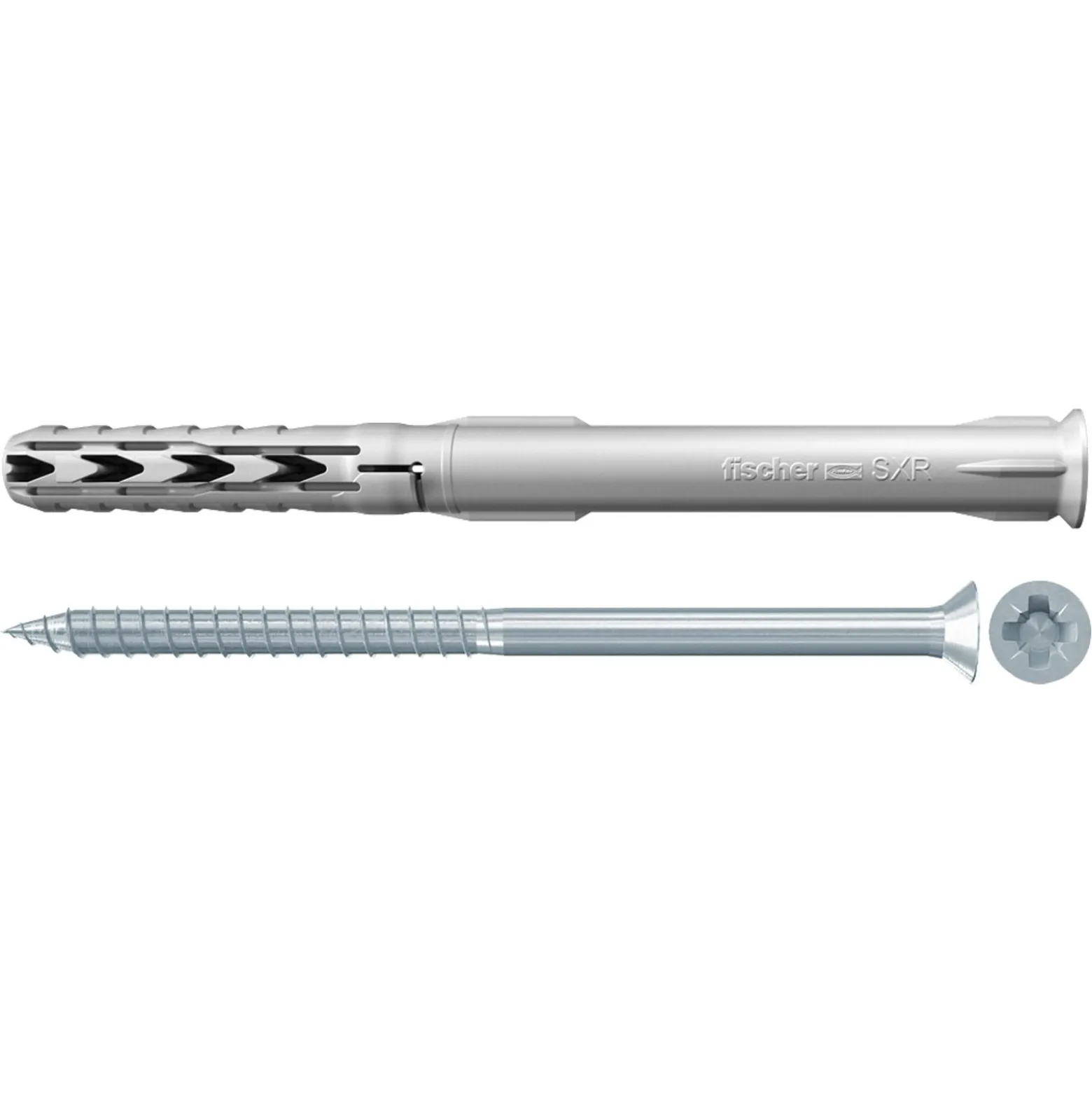 Fischer 50x Langschaftdübel SXR 6X60 Z Senkkopfschraube (PZ) - 503233