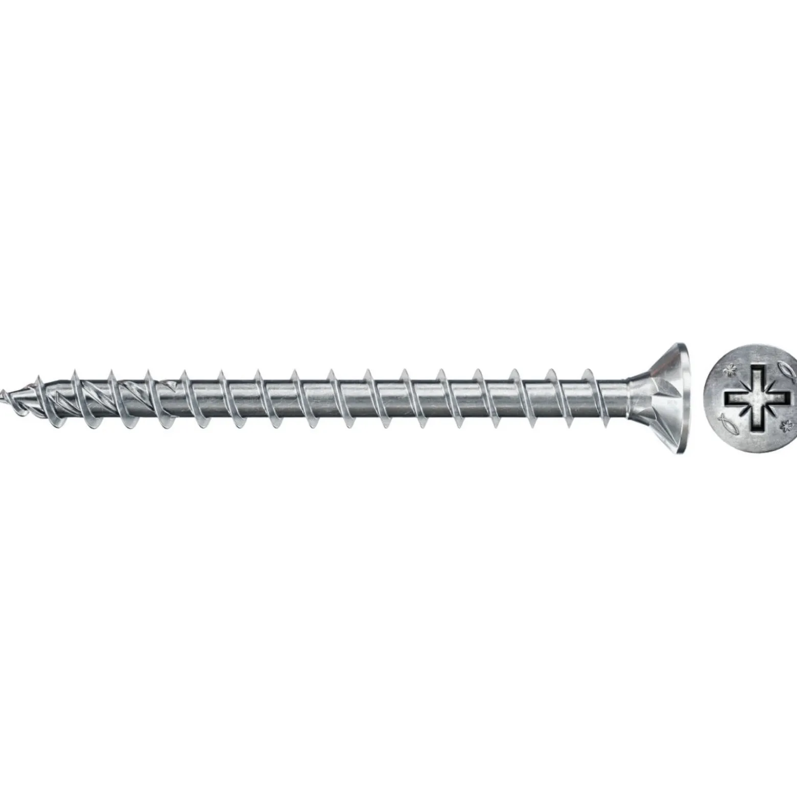 Fischer 50x Power-Fast II FPF II CZF 5 x 30mm BC enkkopf mit Kreuzschlitz PZ2 Vollgewinde galvanisch verzinkt blau passiviert - 670393