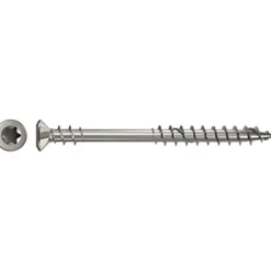 Fischer 200x Power-Fast Terassenschraube 5,5 x 50 Senkkopf A2 TX - 660615