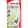 Fischer 2x Universaldübel UX 8x50 RH mit Winkelhaken, nylonbeschichtet - 94296