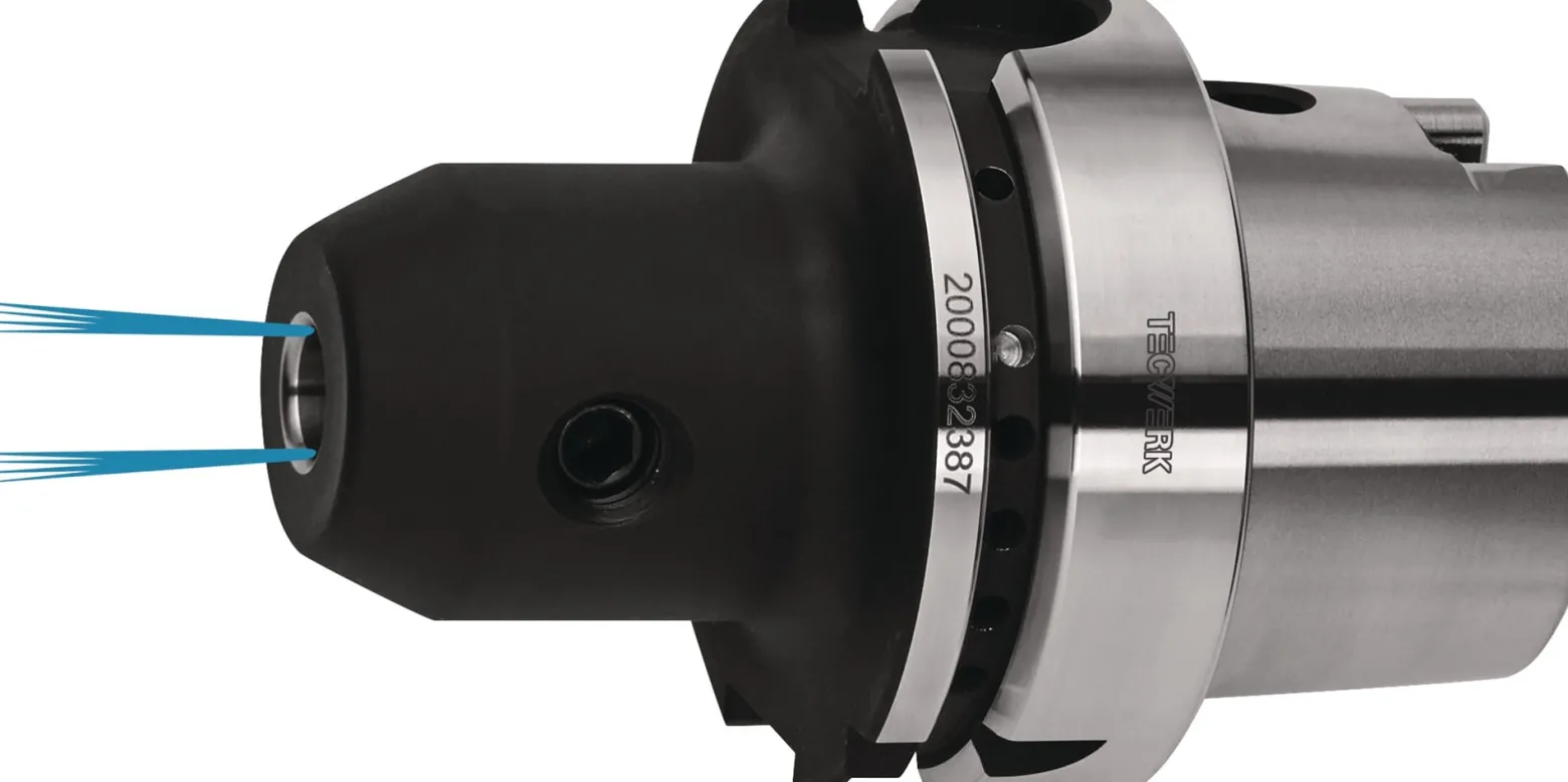 Flächenspannfutter DIN 69893A Weldon Spann-D.16mm HSK-A63 A.-L.80mm m.IK TECWERK