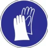 Folie Handschutz benutzen D.200mm blau/weiß selbstklebend