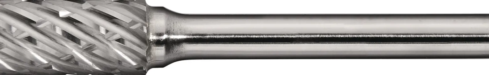 Frässtift ZYA-S Special Steel D.12mm Kopf-L.25mm Schaft-D.6mm HM Verz.Kreuz TW