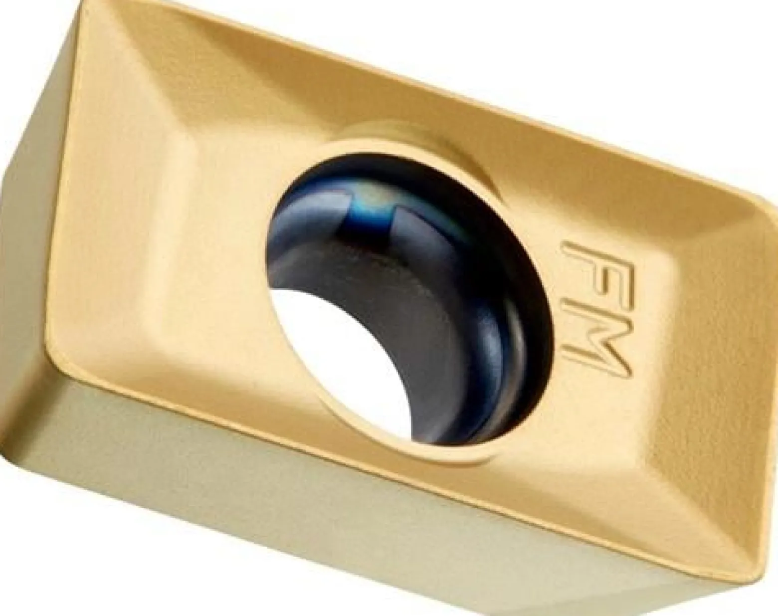 Fräswendeschneidplatte ISO APMT 1604PDER-FM:M8330 D.4,5mm PVD beschichtet Gold