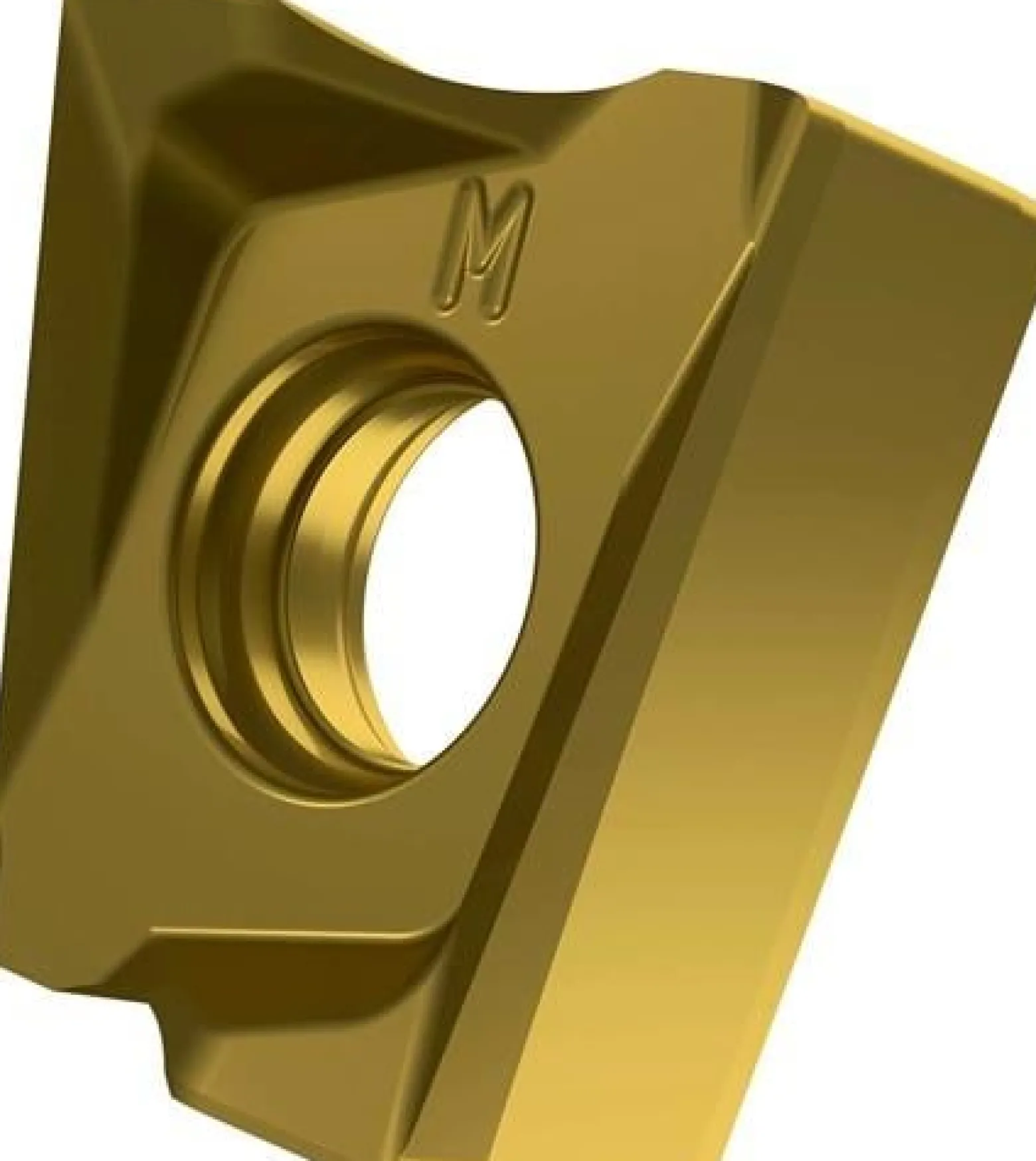 Fräswendeschneidplatte ISO LNGX 120512ER-M:M8340 D.4,5mm PVD beschichtet Gold