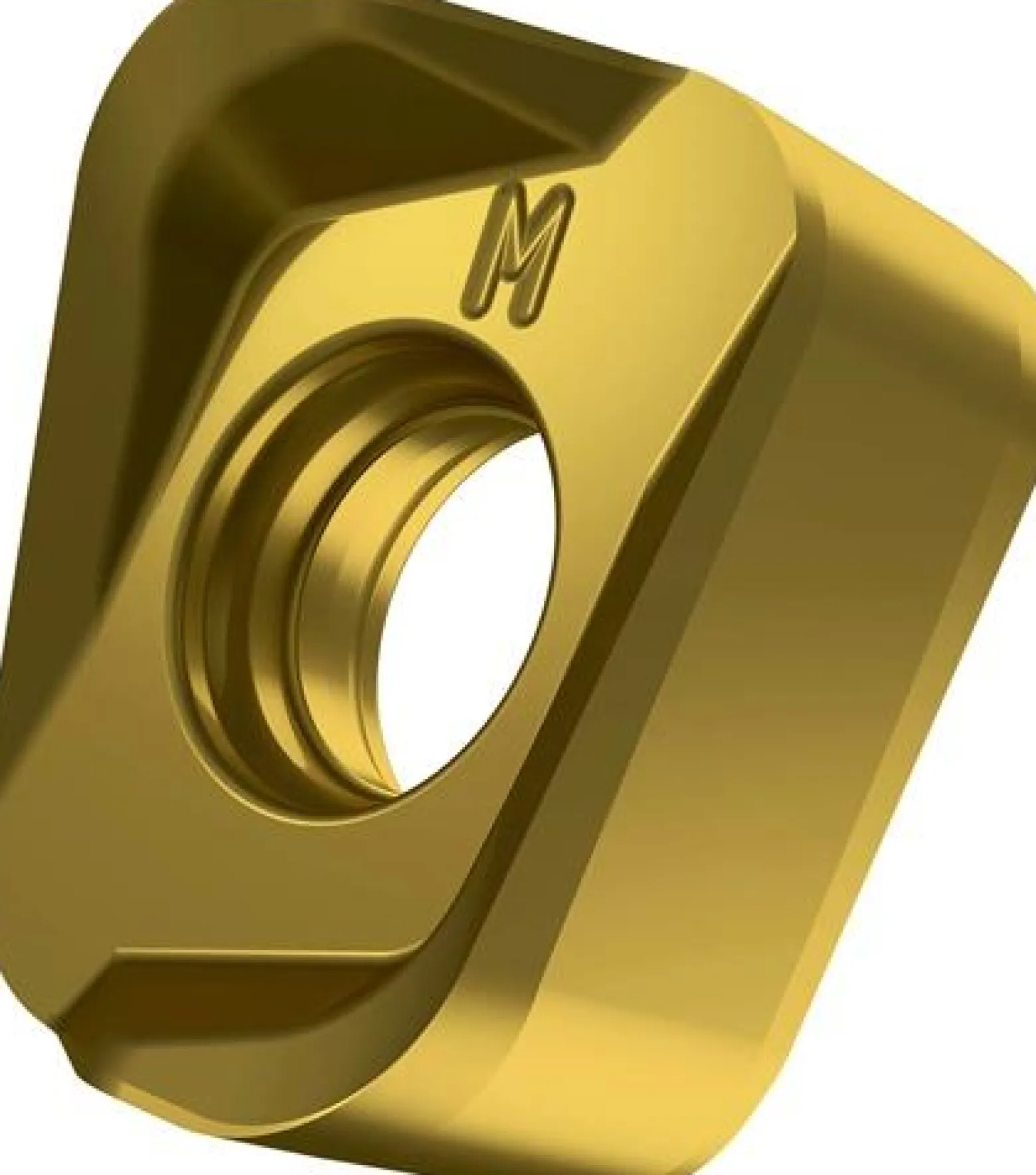Fräswendeschneidplatte ISO LNGU 120525ER-M:M8340 D.4,5mm PVD beschichtet Gold
