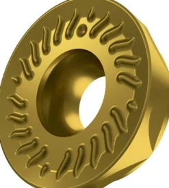 Fräswendeschneidplatte ISO RCMT 2006MOSN-M:M8330 D.6,5mm PVD beschichtet Gold