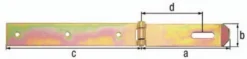 GAH Alberts Überfalle L 210 x 140 mm B 35 mm Stahl galvanisiert gelb verzinkt - 315986