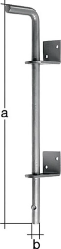 GAH Alberts Bodenschieber L600xS16mm STA verz.verzinkt A Bolz.-Tor 40mm - 211066