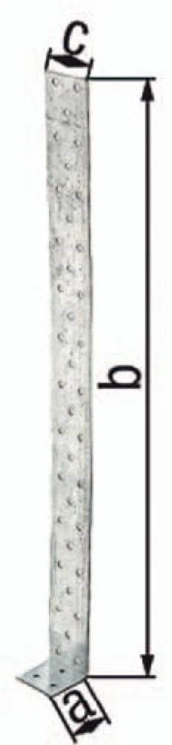 GAH Alberts Flachstahlbetonanker 205 x 40 x 40 mm S.2 mm Stahl roh sdmverz - 332105