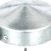 GAH Alberts Pfostenkappe Ø 100 mm rund flache Form TZN - 205966