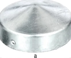 GAH Alberts Pfostenkappe Ø 100 mm rund flache Form TZN - 205966