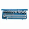 Gedore Steckschlüsselsatz 32 EMU-2 14tlg. 3/4″ SW 22-50 mm Anzahl Zähne 50 6-kant - 6280340