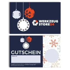 Geschenkgutschein XMAS Wert 200 € (Motiv Kugeln) - im Miniatur Systainer