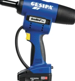 GESIPA Akkublindnietsetzgerät AccuBirdPro 12-tlg.13000N Schiebeakku,Ladegerät L-Boxx - 1679661