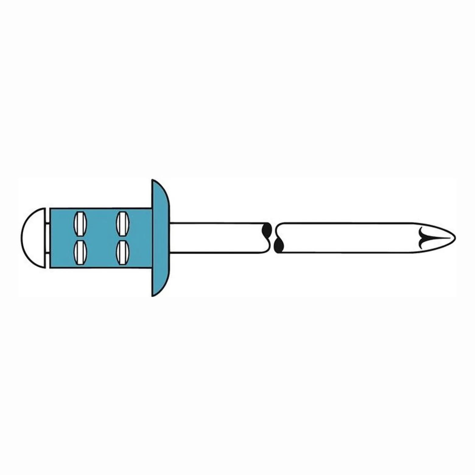 GESIPA Blindniet PolyGrip® Nietschaft d x l 4,8 x 15 mm - 1464828