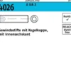 Gewindestift ISO 4026 Kegelkuppe/Innen-6kt M2x 2 A 1/A 2 500 Stück